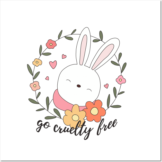 Easter - Go Cruelty free Wall Art by valentinahramov